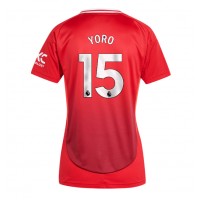 Maglia Calcio Manchester United Leny Yoro #15 Prima Divisa Donna 2024-25 Manica Corta